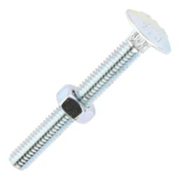 Timco Carriage Bolts Carbon Steel Zinc-Plated M6 x 50mm 200 Pack