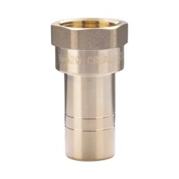 Hep2O  Plastic Push-Fit Adapting Keyless Spigot Female Coupler 22mm x 3/4"