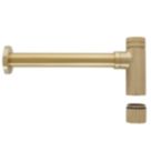 Highlife Bathrooms  Round Metal Bottle Trap Brushed Brass 50mm