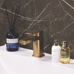ETAL Lanza Brushed Brass 155mm Standard Lever Mono Basin Mixer Tap