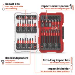 Einhell  1/4" Hex Shank Mixed Impact Driver Bit Set 38 Pieces