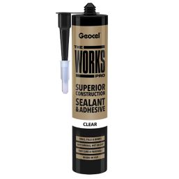 Geocel The Works Pro Sealant & Adhesive Clear 290ml