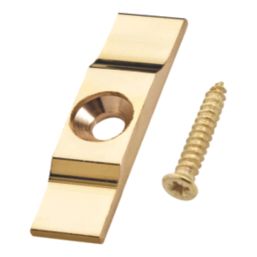 Essentials Turn Button Catches Polished Brass 38mm x 9mm 10 Pack