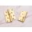 Smith & Locke Polished Brass  Rising Butt Hinges  100mm x 84mm 2 Pack
