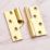 Smith & Locke Polished Brass  Rising Butt Hinges  100mm x 84mm 2 Pack