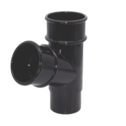 FloPlast MiniFlo Round Downpipe Branch Black 50mm