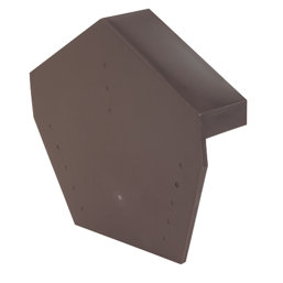 Glidevale Protect Brown Universal Dry Verge Angled Ridge Caps 2 Pack