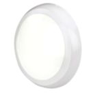 4lite KUDO Indoor & Outdoor Maintained Emergency Round LED Wall/Ceiling Light Bulkhead  White 18W 1700lm