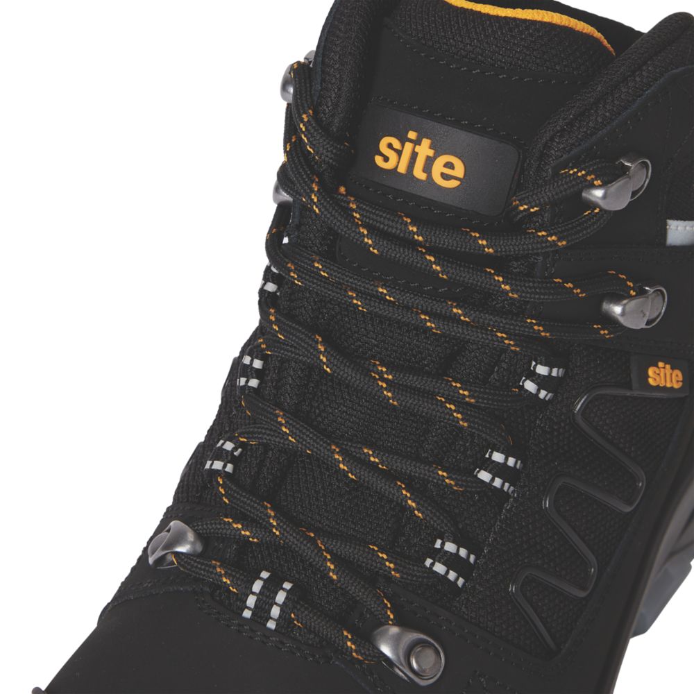 Site Natron Size 10 Black Waterproof Steel Toe Cap Safety Boots Screwfix