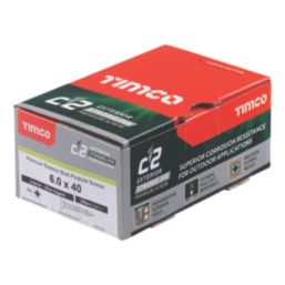 Timco  PZ Double-Countersunk  Multipurpose Premium Screws 6mm x 40mm 200 Pack