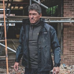 DEWALT Storm  Waterproof Jacket Black/Grey Medium 39-41" Chest
