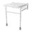 Nymas Wall Mounted Shower Seat with Legs White