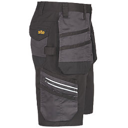 Site Kirksey Shorts Grey/Black 38" W