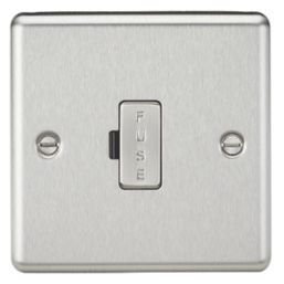 Knightsbridge  13A Unswitched Fused Spur  Brushed Chrome