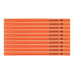 Magnusson 175mm Carpenters Pencils HB 10 Pack