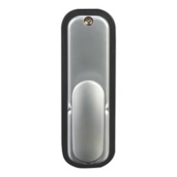 Smith & Locke  Push-Button Lock w/ Easy Code Change  37.5mm Silver