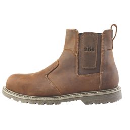 Site Mudguard Size 12  Brown  Steel Toe Cap Safety Dealer Boots