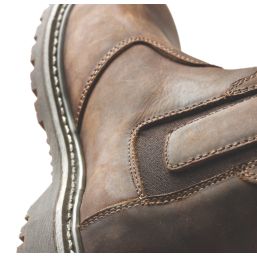 Site Mudguard Size 12  Brown  Steel Toe Cap Safety Dealer Boots