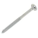 Silverscrew  PZ Double-Countersunk Thread Cutting Multipurpose Screws 5mm x 80mm 100 Pack
