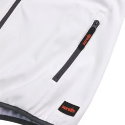 Scruffs Worker  Softshell Jacket White / Graphite Large 46" Chest