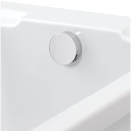 Aqualisa Options Chrome Round Head Bath Overflow Filler Tap  With Waste