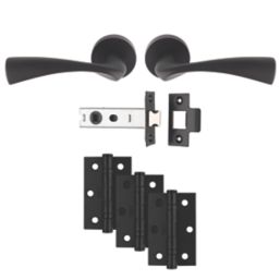 Carlisle Brass Sintra Door Handle Pair Matt Black