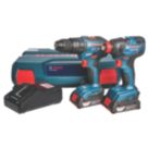 Bosch GSB 18 V-55 18V 2 x 2.0Ah Li-Ion CoolPack Brushless Cordless 18V Twin Pack