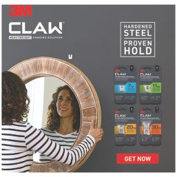 3M  Plasterboard Picture Hanger Silver 9 Pack