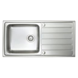 Carysil SD100L 1 Bowl Stainless Steel Inset Kitchen Sink  1000mm x 500mm