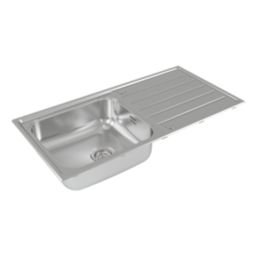 Carysil SD100L 1 Bowl Stainless Steel Inset Kitchen Sink  1000mm x 500mm