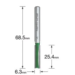 Trend C008X1/4TC 1/4" Straight Cutter 6.35mm x 25.4mm