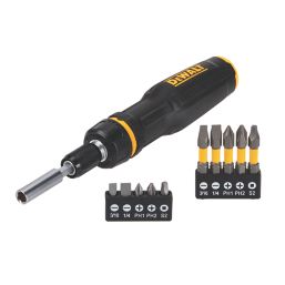 DEWALT DWHT68001-0 Ratchet MaxFit Telescopic Multi-Bit Screwdriver Set 11 Pieces