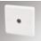 LAP  1-Gang Coaxial TV Socket White