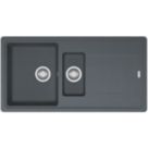 Franke Titan 1.5 Bowl Composite Kitchen Sink Graphite Reversible 970mm x 500mm