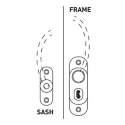 Smith & Locke  Window Restrictor Polished Silver 99mm