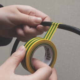 Diall  Insulating Tape Green/Yellow 33m x 19mm