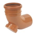 FloPlast Push-Fit 87.5° Single Socket Access Bend 110mm