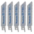 Makita  B-20426 Multi-Material Reciprocating Saw Blades 100mm 5 Pack