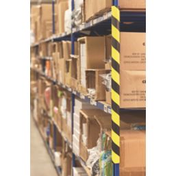 Mottez  Dark Grey/Yellow Protective Foam Angle Curved Shaped Section 40mm x 750mm x 40mm