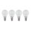 Sylvania Toledo E14 Mini Globe LED Light Bulb Frosted 470lm 4.2W 4 Pack