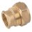 Midbrass  Brass Compression Adapting Female Iron Coupler 1/2" x 3/4"