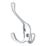 Essentials Tri-Hook Polished Chrome 100mm