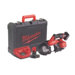 Milwaukee M12FBS64-402C 64mm 12V 2 x 4.0Ah Li-Ion RedLithium Brushless Cordless Bandsaw