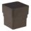 FloPlast  Square Downpipe Socket Brown 65mm