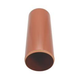 FloPlast Push-Fit Plain-End Underground Drainage Pipe 110mm x 3m
