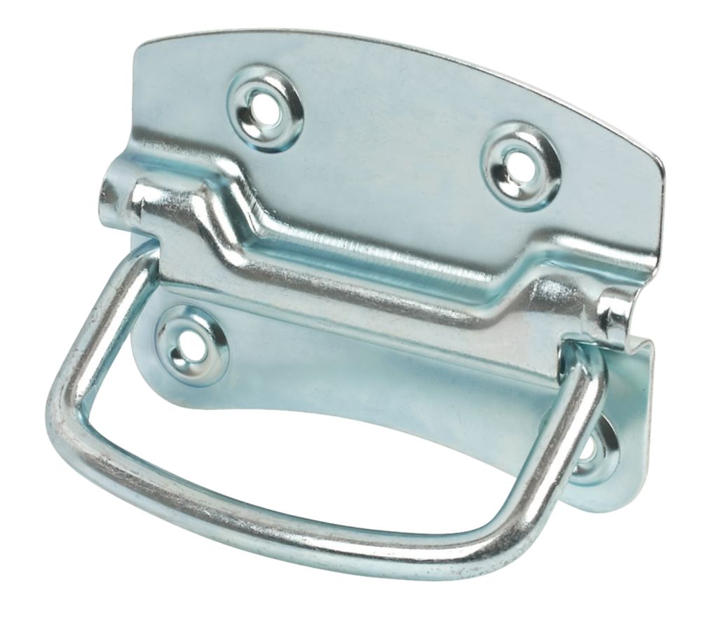 Essentials Chest Handles 105mm Polished Silver 2 Pack - Screwfix