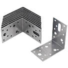 Sabrefix Heavy Duty Angle Brackets Stainless 60mm x 90mm 10 Pack