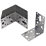 Sabrefix Heavy Duty Angle Brackets Stainless 60mm x 90mm 10 Pack
