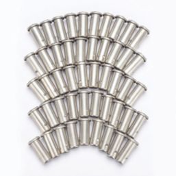 Hep2O Smartsleeve Stainless Steel Push-Fit Pipe Inserts 15mm 50 Pack