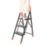 Magnusson Steel 3 Step 700mm Folding Step Stool With Platform